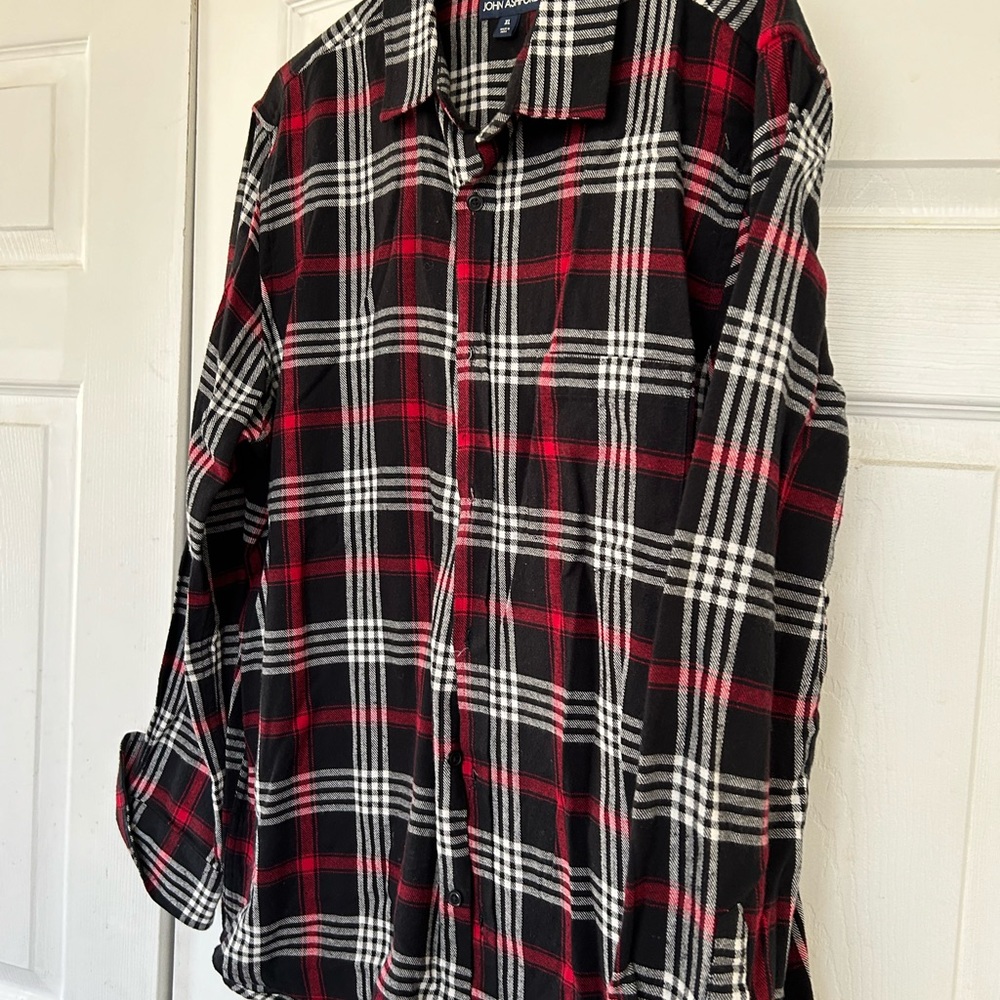 John Ashford Long Sleeve  Plaid Button Down Shirt - Picture 5 of 6